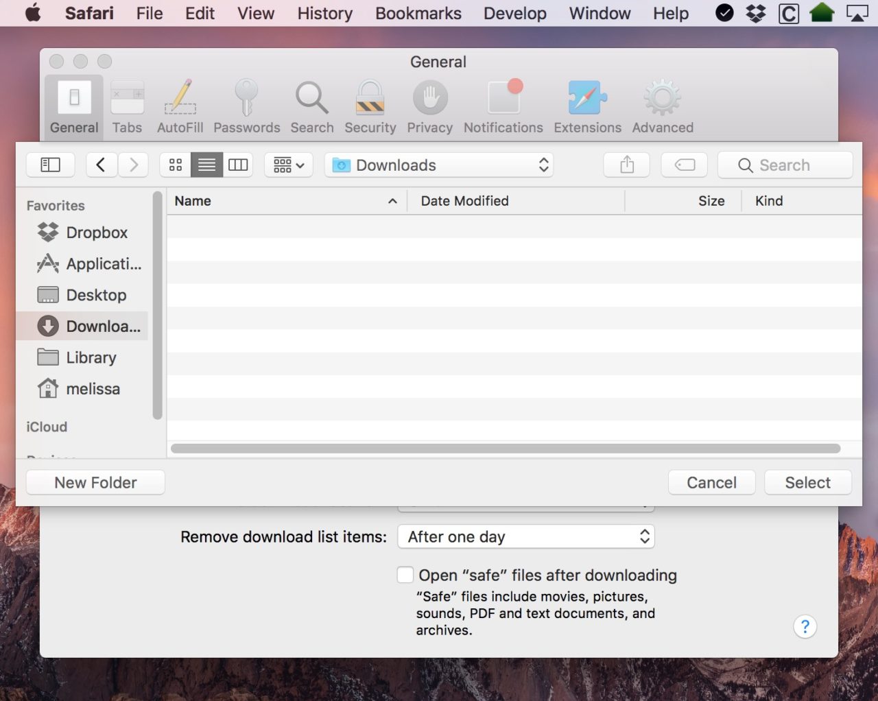 Mac specify where to downloads