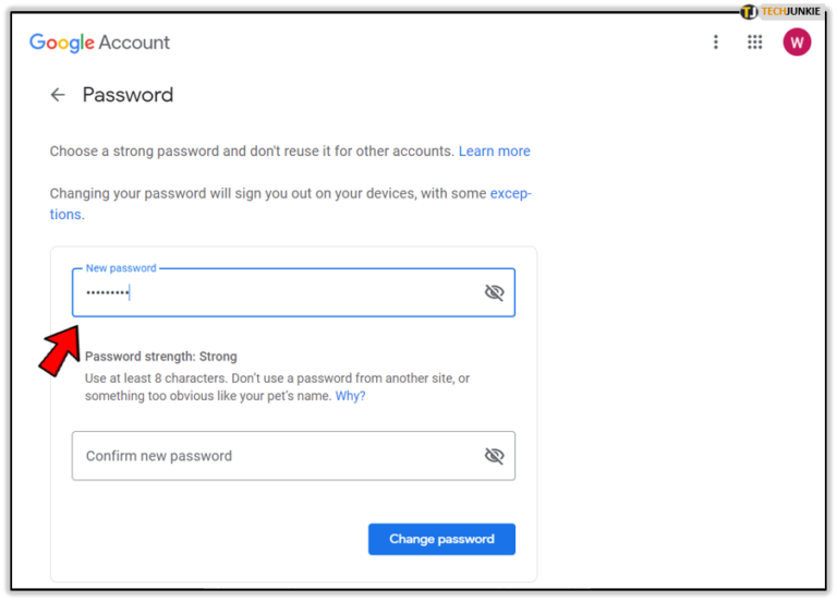 How To Change Your Gmail Password - Tech Junkie