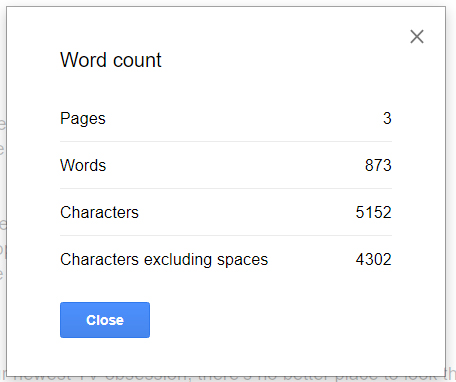 How To Get Word Count In Google Sheets