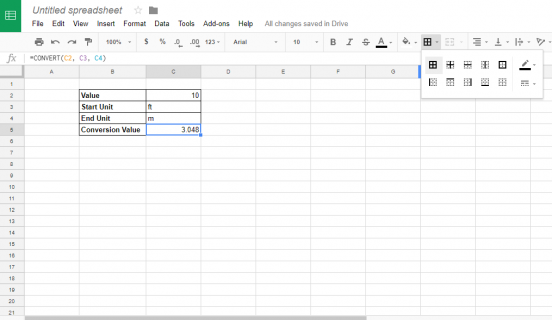 How To Convert Feet to Meters in Google Sheets - Tech Junkie