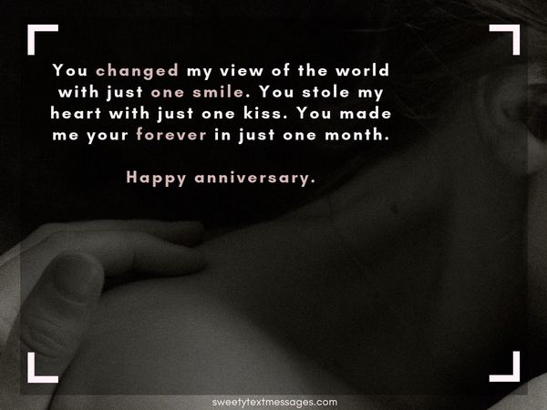 happy anniversary messages to my boyfriend