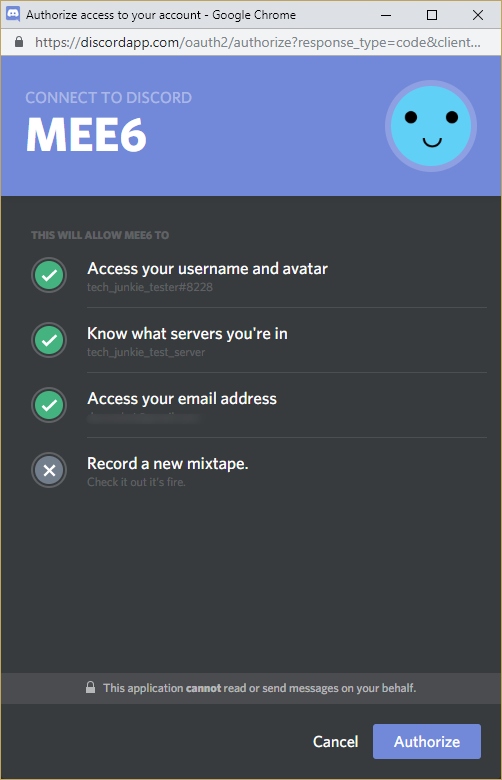 add mee6 bot to discord
