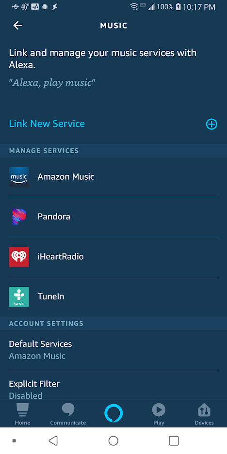 alexa music setup