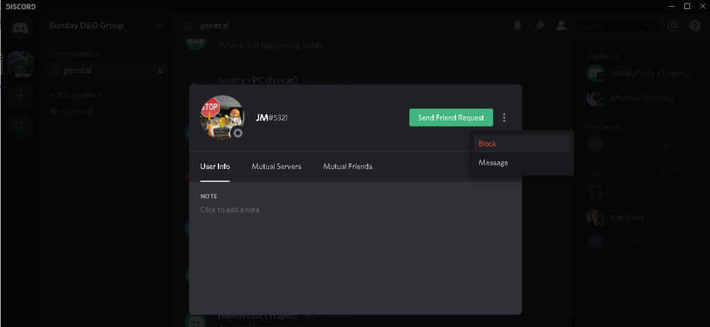 How To Block Someone In Discord