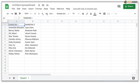 How To Automatically Alphabetize in Google Sheets - Tech Junkie