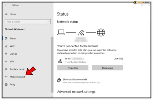 How To Turn Windows 10 into a Hotspot - Tech Junkie