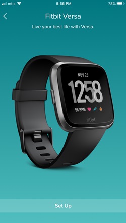how to pair a fitbit versa with iphone