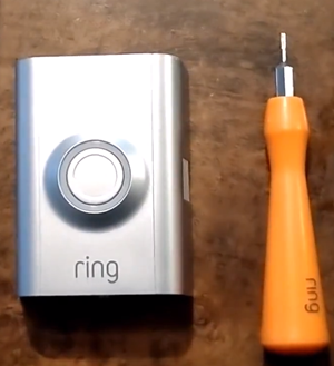 ring doorbell faceplate removal