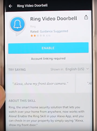 hook up ring doorbell to alexa