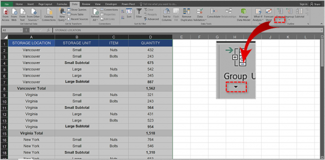 How To Automatically Group Rows In Excel - Tech Junkie