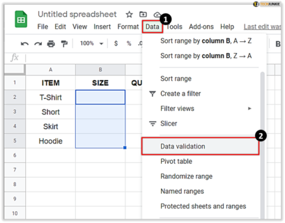 How to Make a Dropdown List in Google Sheets - Tech Junkie