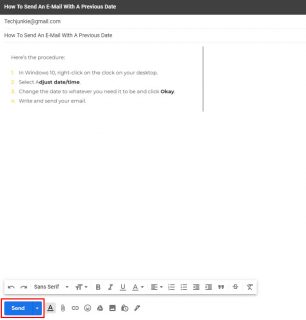 How to Send an E-mail With a Previous Date - Tech Junkie