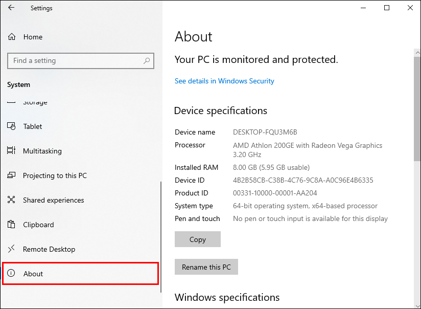 How to check your PC's full specifications on Windows 10
