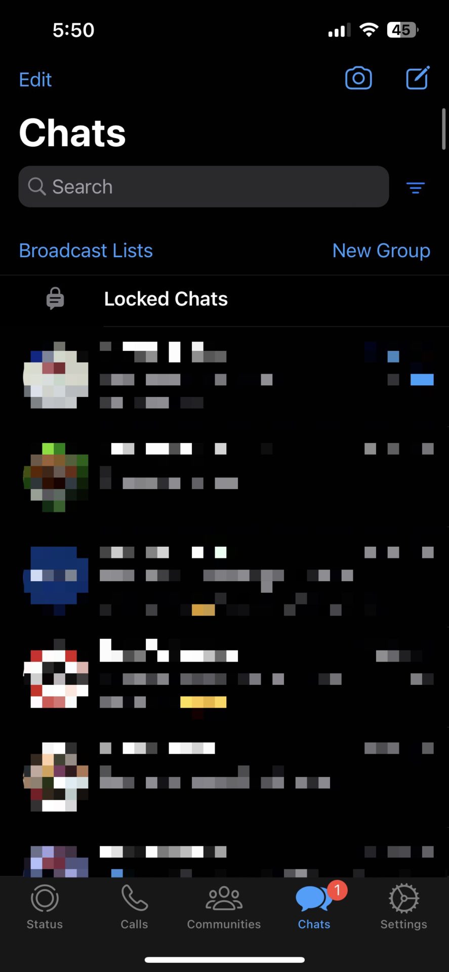 what happens if you lock and hide a chat on whatsapp iphone