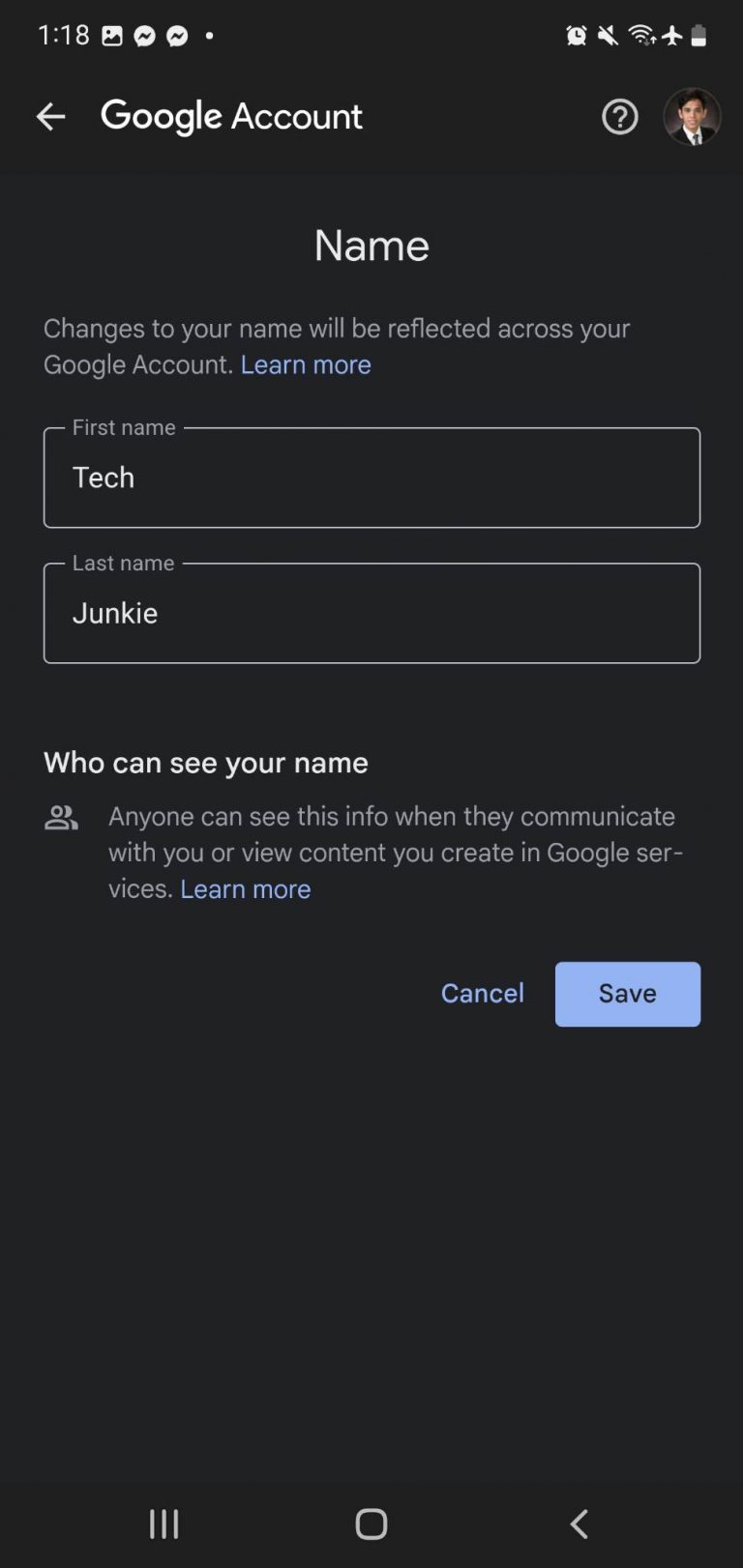 How to Change Your Gmail Account Name - Tech Junkie