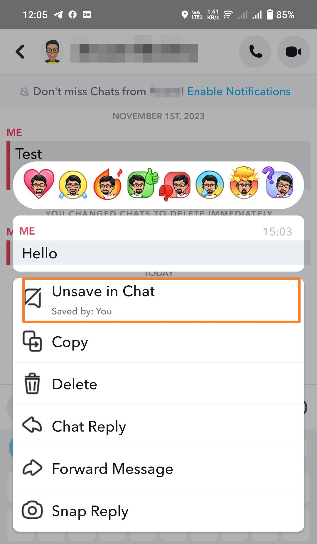 comment supprimer les messages sauvegardés sur snapchat