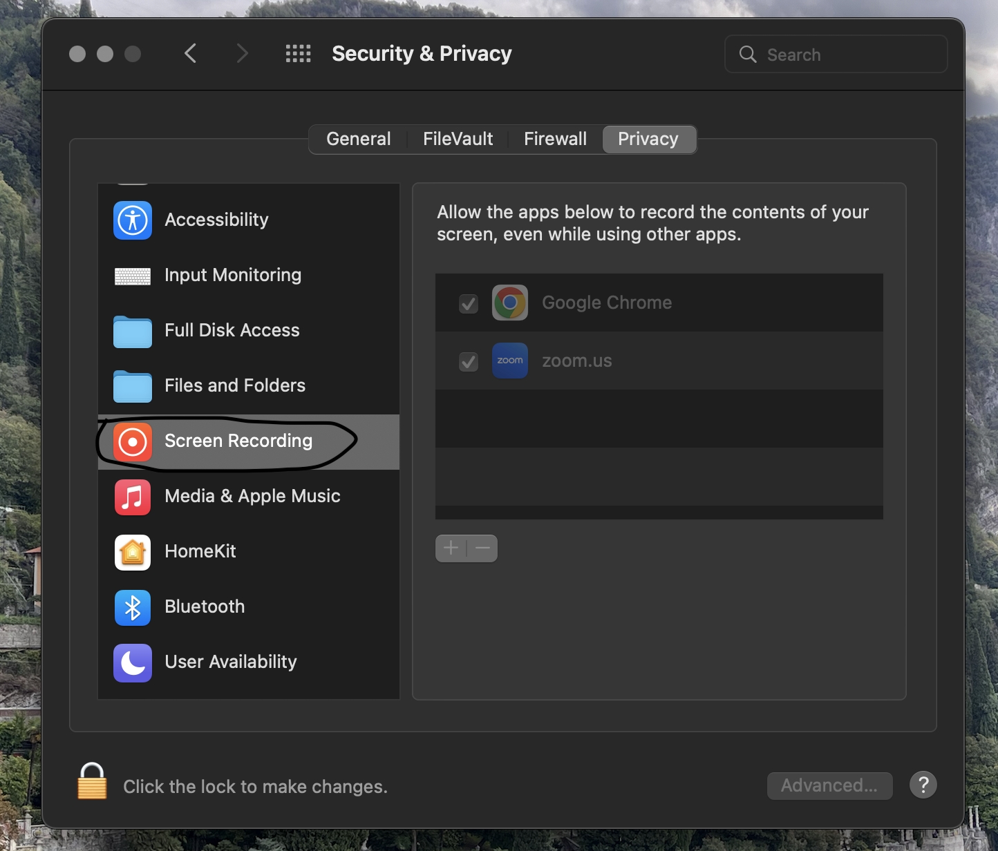 Screen Recording Permission macOS