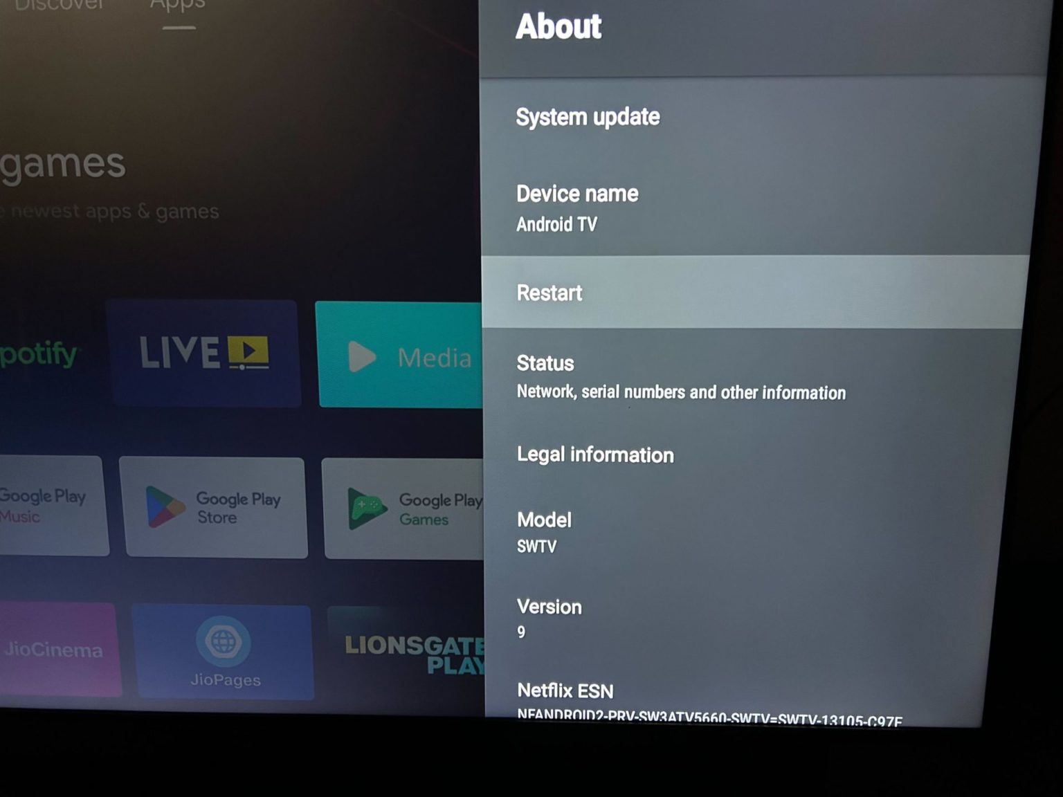 How to Restart or Reset an Android TV - Tech Junkie