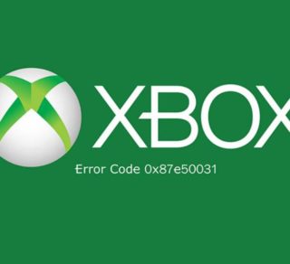 xbox error code 0x87e50031