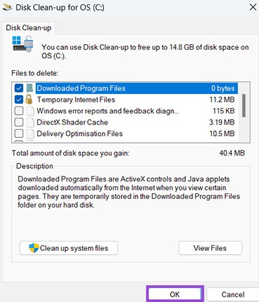 Use Disk Clean-Up to Make Space 2