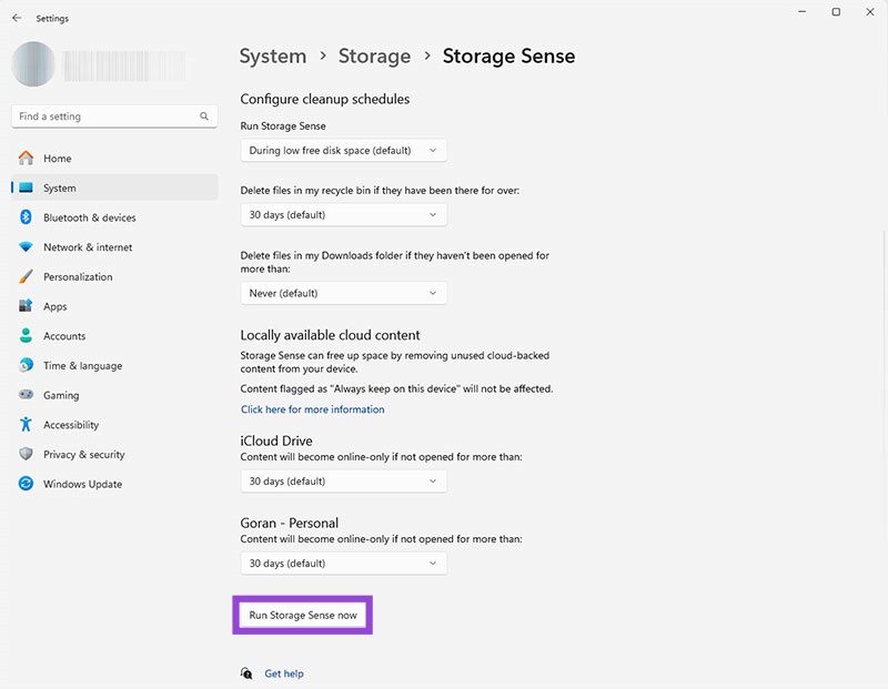 Use Microsoft’s Storage Sense to Clear Unneeded Files 4