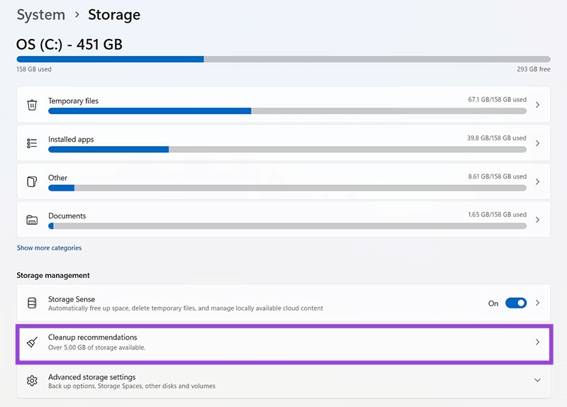 Windows 11 - How to Fix Low Disk Space Error 3