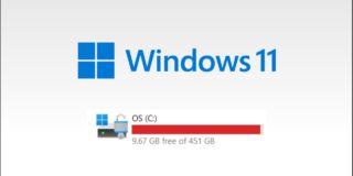 low disk space error in windows 11