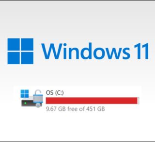 low disk space error in windows 11