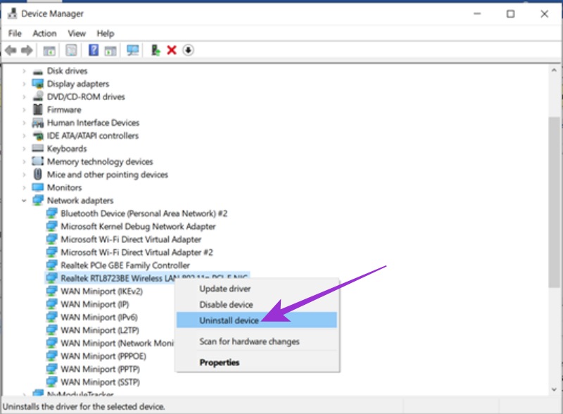 Reinstall Your Network Adapter 3