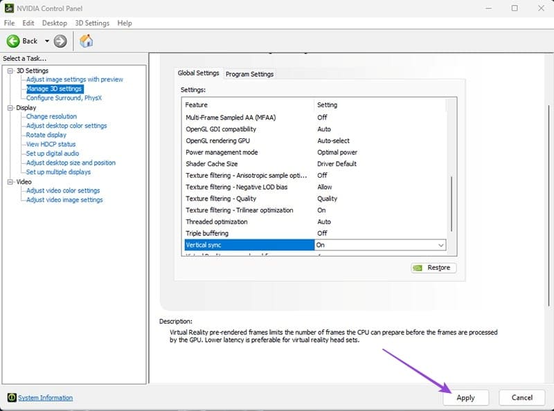 How to Enable and Disable VSync With an Nvidia Graphics Card 5