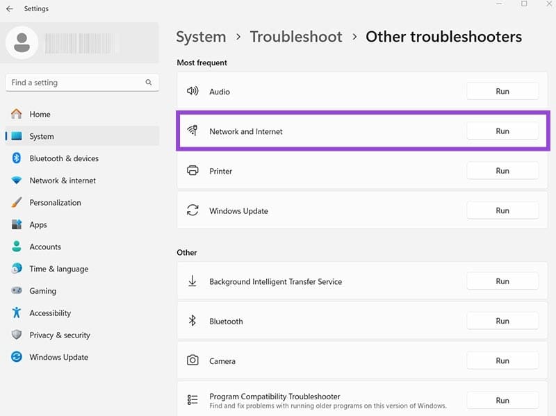 Fix 4. Use the Troubleshooter 3