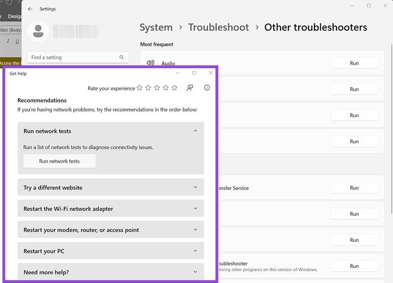 Fix 4. Use the Troubleshooter 4