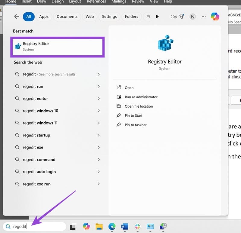 Method 2. Manually Reset a Registry Key From a File 1